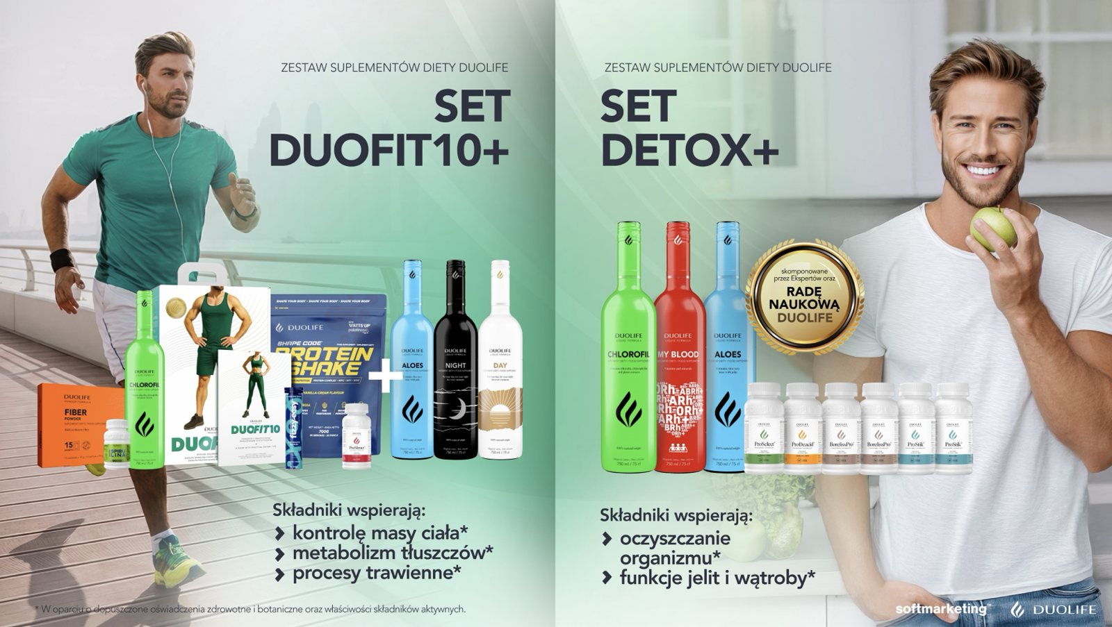 Zestawy DUOFIT10+ i DETOX+